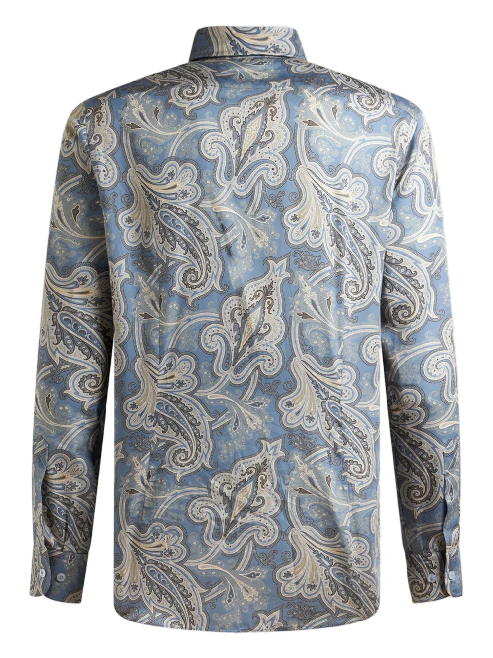 【ETRO】ペイズリー プリント ボタン付き シャツ ETRO ペイズリー シャツ | ブルー | FARFETCH JP