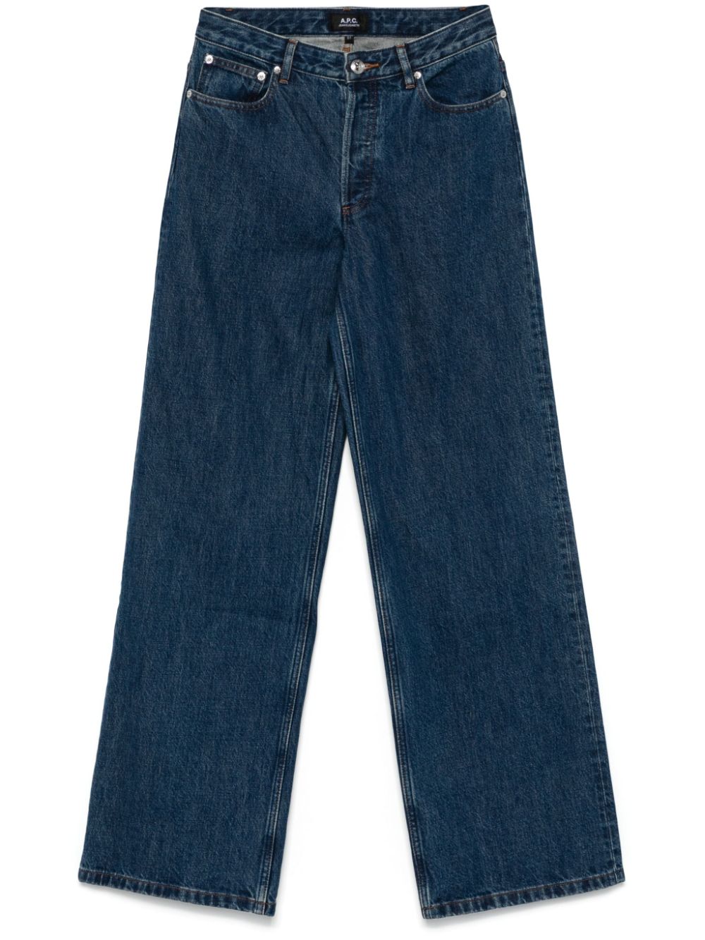 Shop Apc Elisabeth Jeans In Blau