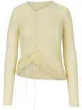 Cecilie Bahnsen ruched-detailing jumper - Yellow