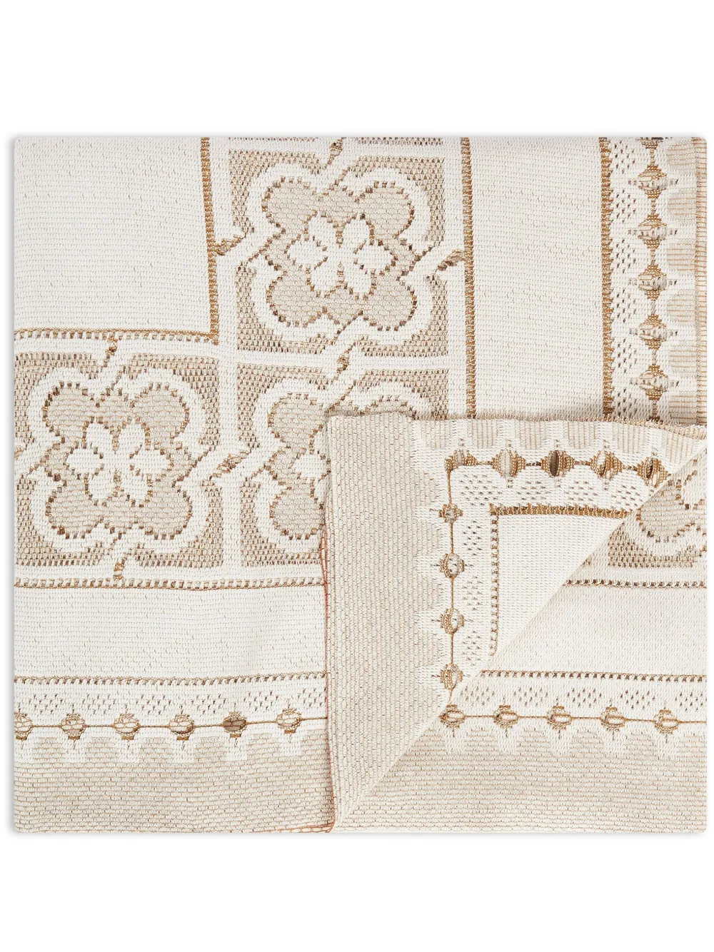 La DoubleJ large lacey tablecloth (180cm x 350cm) | Neutrals | Image 1