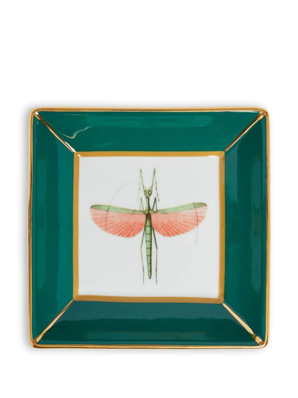 Shop La Doublej Libellula Trinket Tray In Green