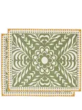 La DoubleJ herringbone placemats (set of two) - Green