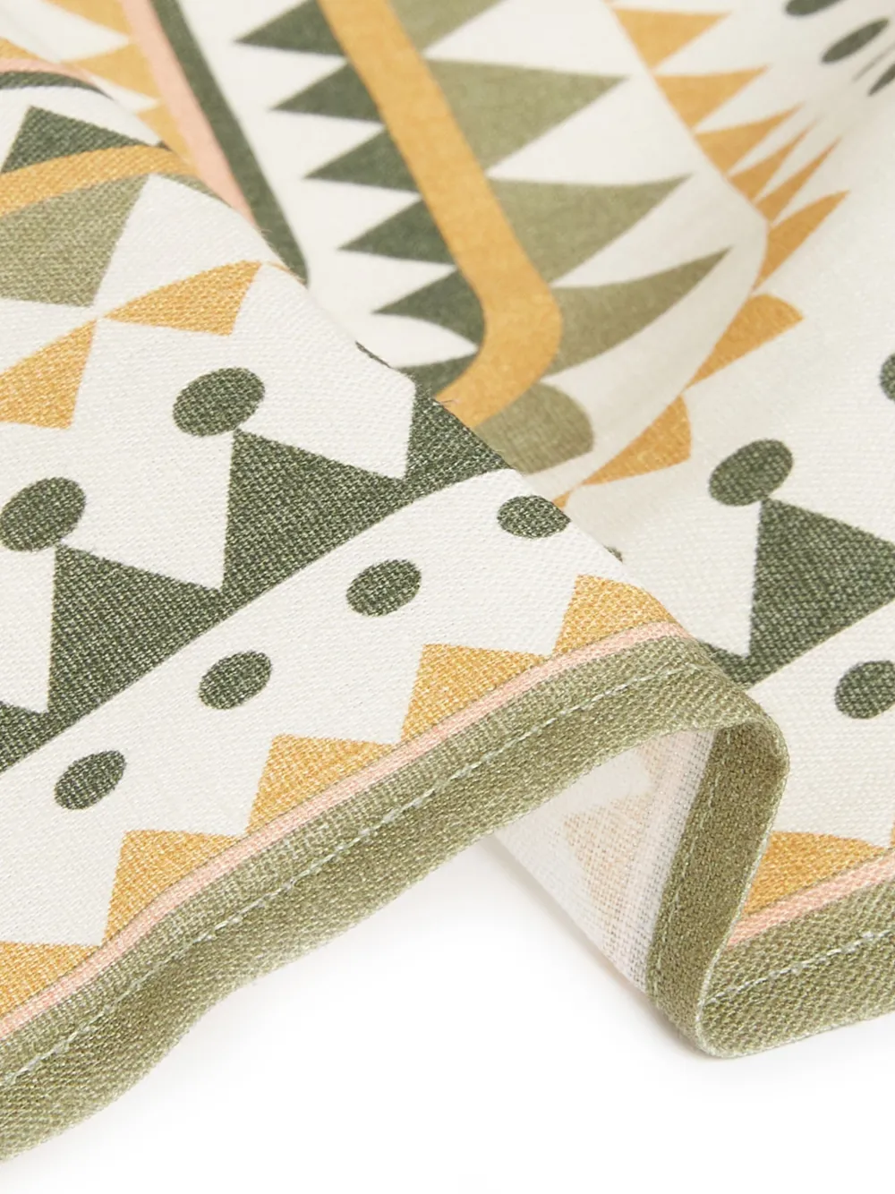 La Doublej Large Doric Placée Napkins (set Of Two) In White