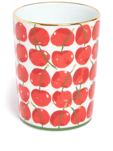La DoubleJ taza con cerezas estampadas