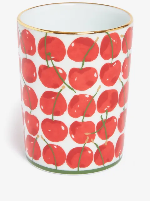 La DoubleJ cherry-print cup