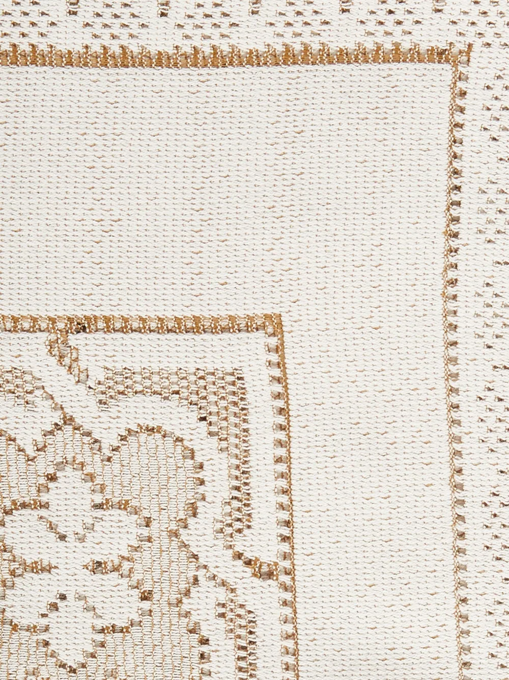 La Doublej Medium Lacey Tablecloth (180cm X 280cm) In Neutrals