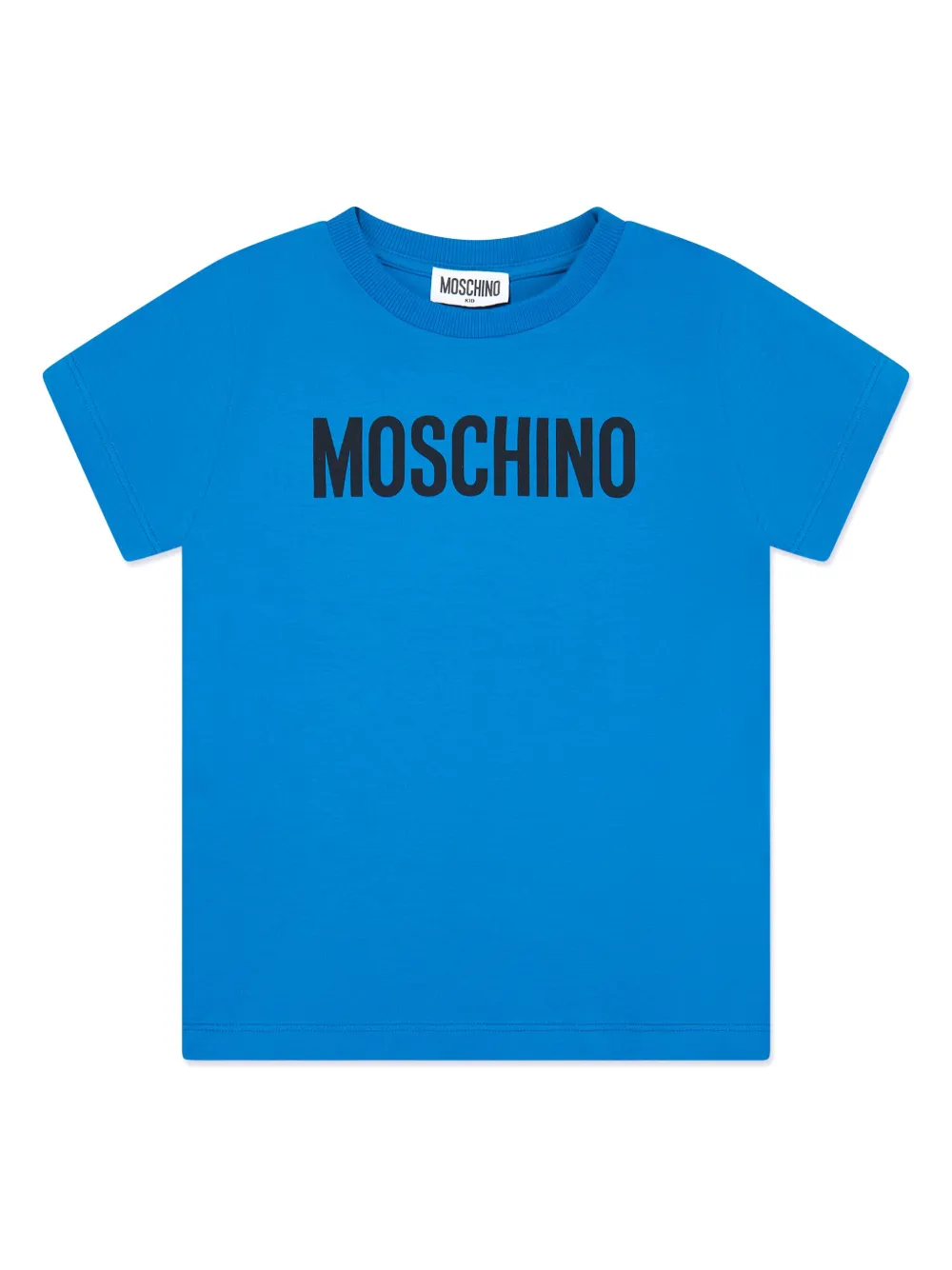 Moschino Kids T-shirt met logoprint Blauw