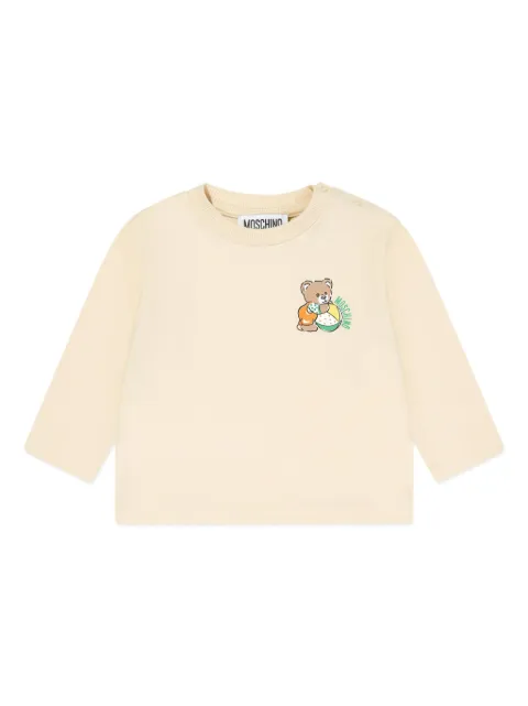 Moschino Kids t-shirt à imprimé Leo Teddy
