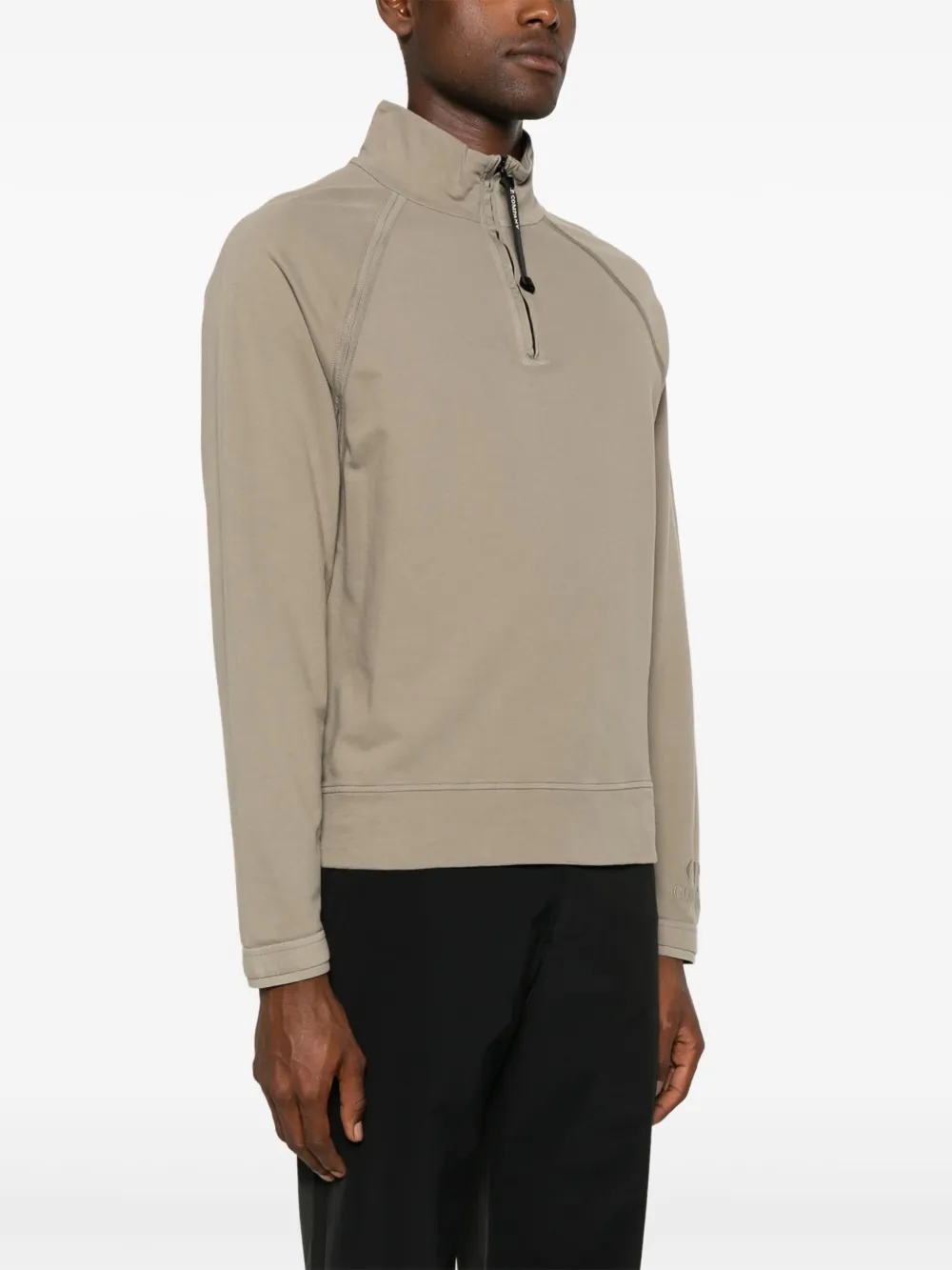 C.P. Company Sweater met rits Grijs