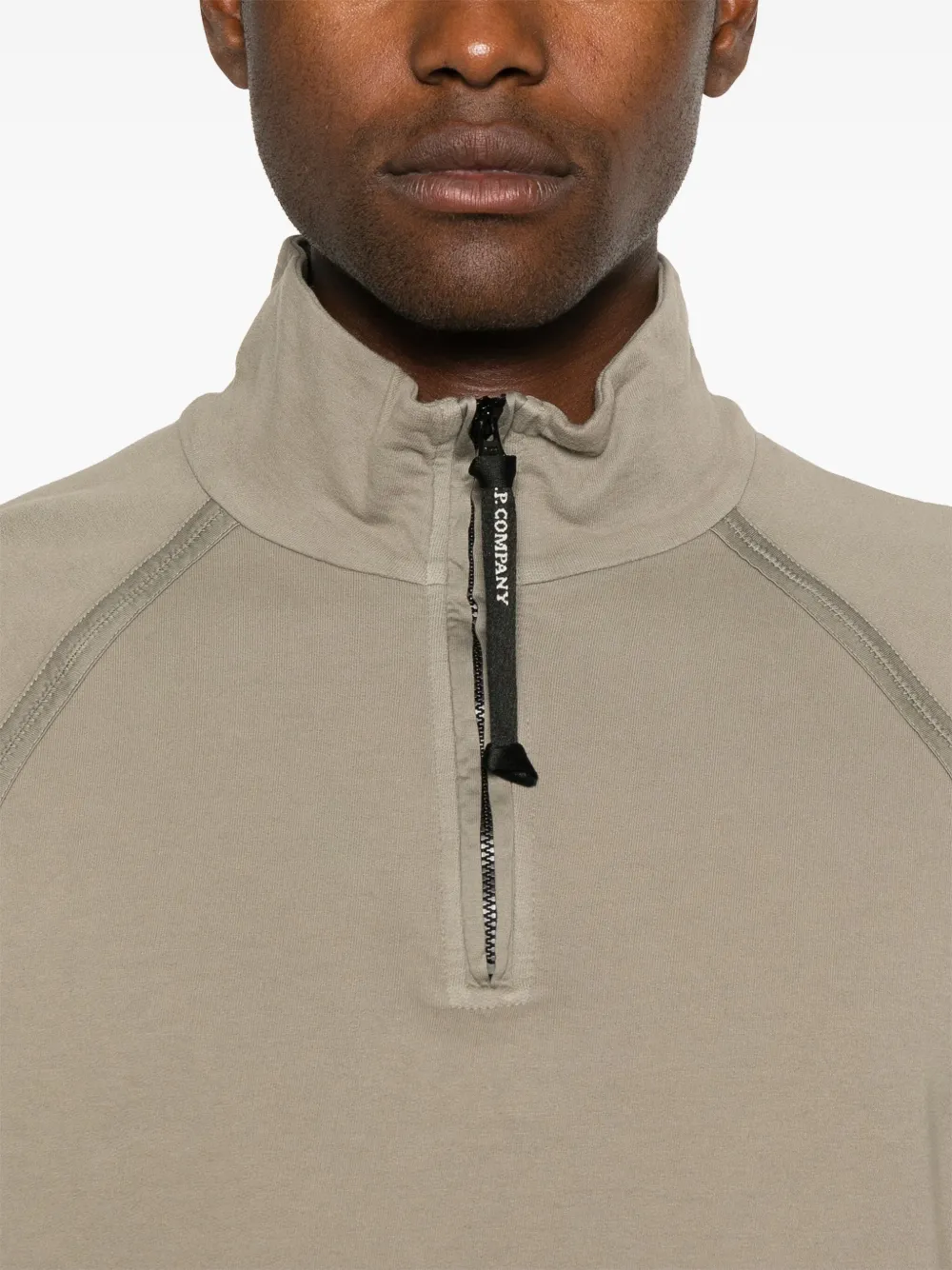 C.P. Company Sweater met rits Grijs