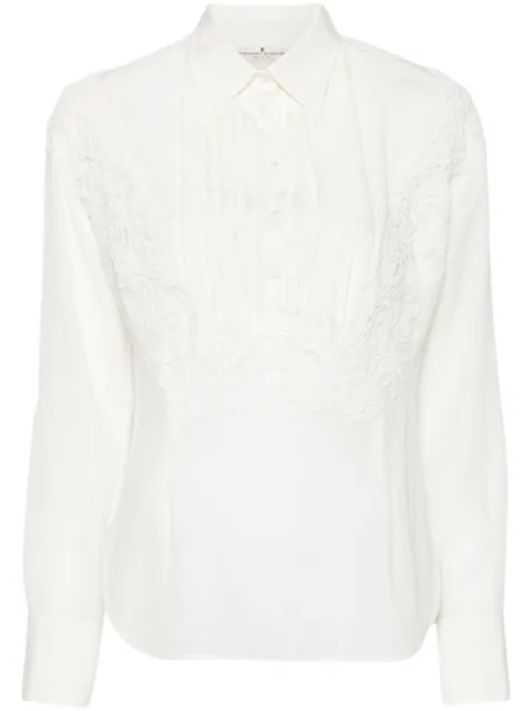 Ermanno Scervino camisa con encaje floral