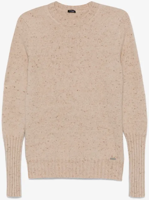 Kiton speckle-knit jumper