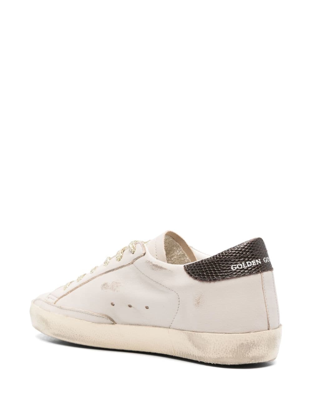 Shop Golden Goose Super Star Sneakers In Nude