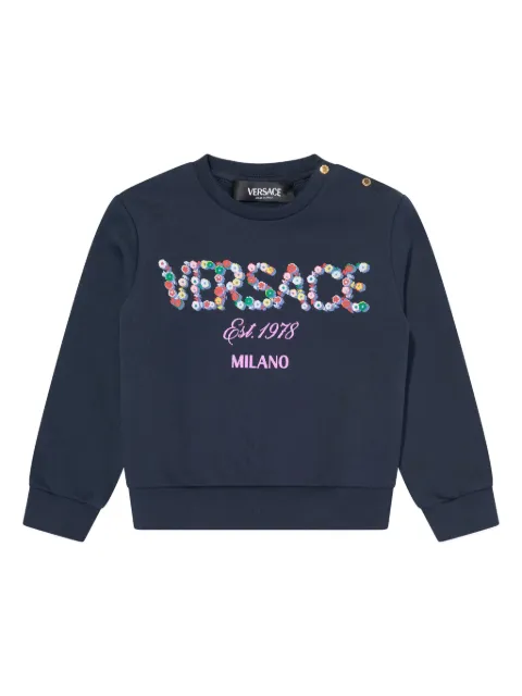 Versace Kids Falling Flower sweatshirt