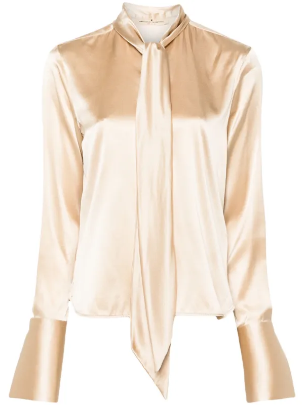 Ermanno Scervino ボウタイ シャツ | ニュートラル | FARFETCH JP