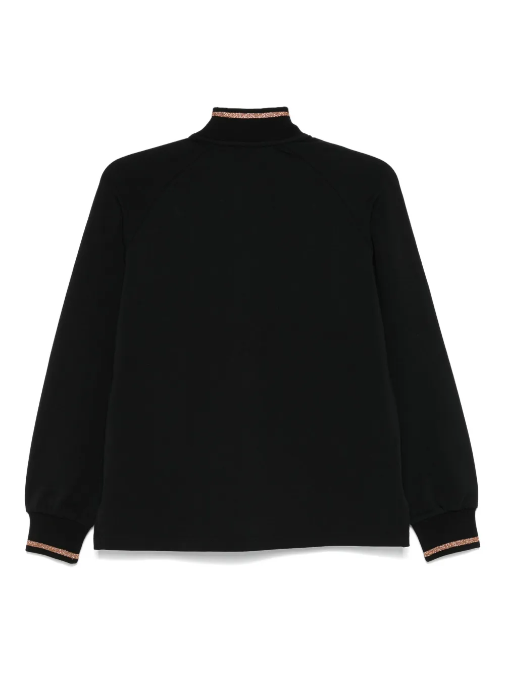 LIU JO Sweater met logoplakkaat - Zwart