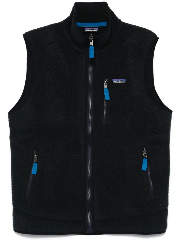 Patagonia Retro Pile Vest Blue FARFETCH AU