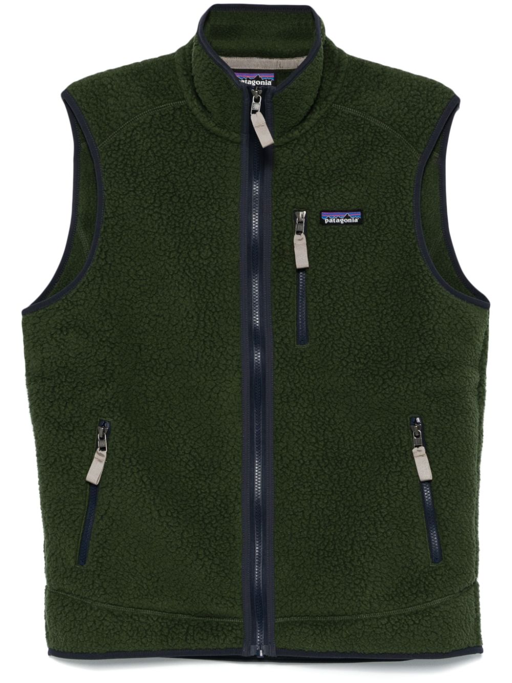 Shop Patagonia Retro Pile Vest In Green