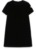 Moncler logo-patch mini dress - Black