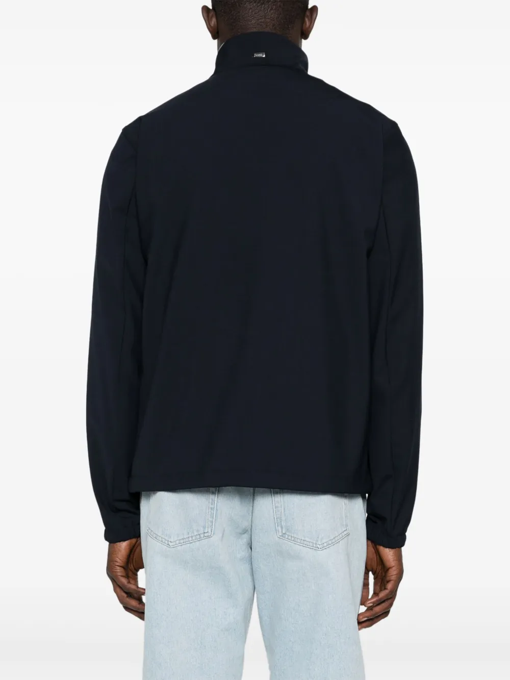 Herno Jack met logoplakkaat Blauw