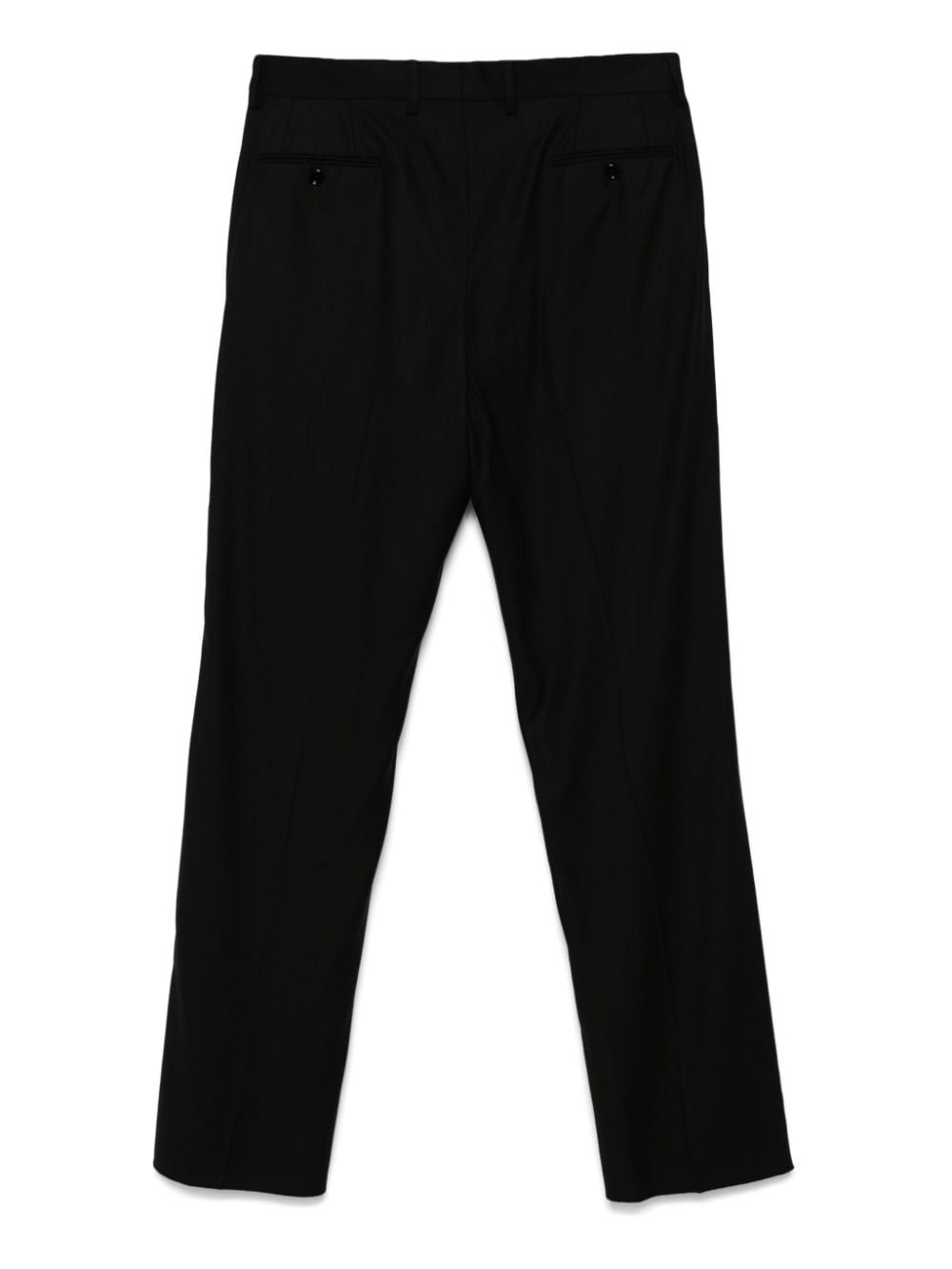 Shop Lardini Tailored Trousers In Black