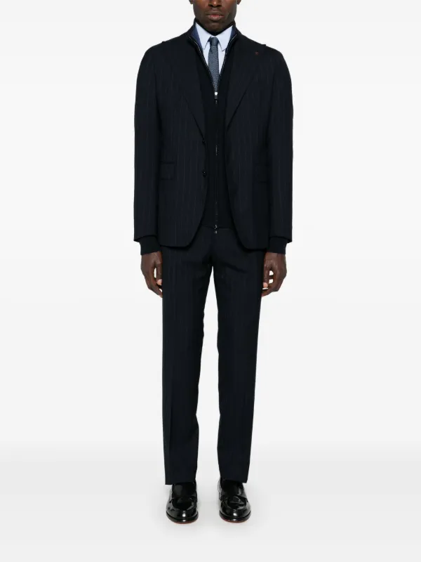 スーツ TAGLIATORE Tagliatore two-piece single-breasted Suit | Black | FARFETCH