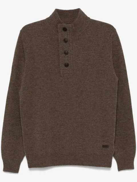 Barbour logo-patch sweater