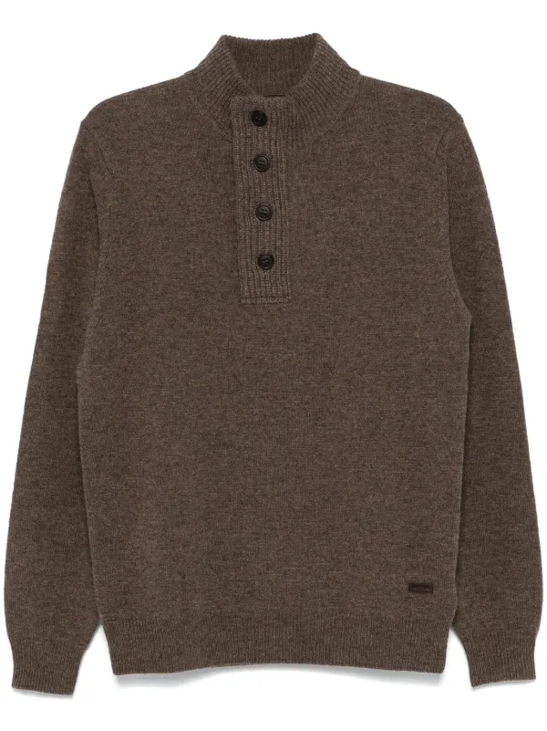 Barbour sweater mens Brown online