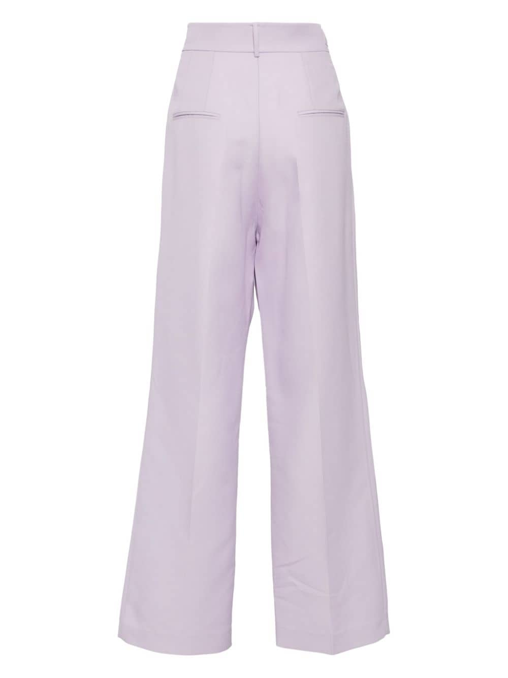 Shop Dice Kayek Wide-leg Tailored Trousers In 紫色