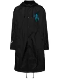 Undercover graphic print hooded parka - Black