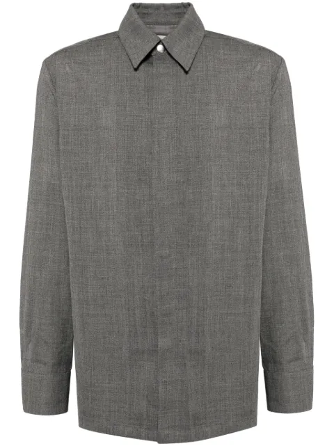 Jil Sander felted wool flannel shirt