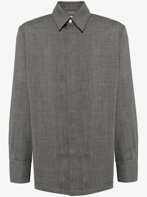 Jil Sander Flanellhemd aus Wollfilz