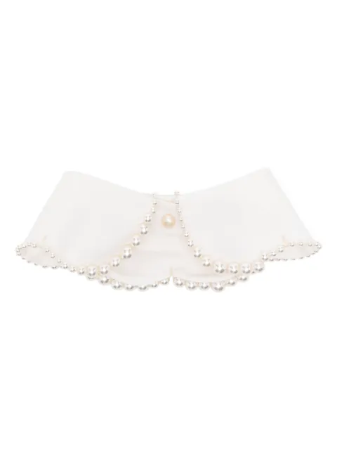 Dice Kayek pearl embellished collar