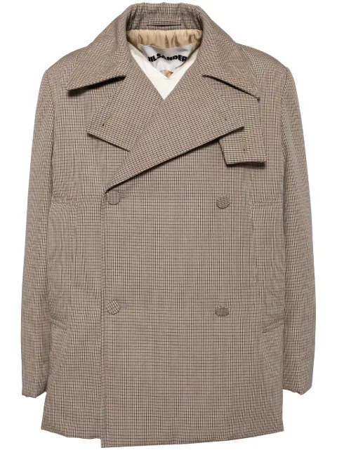Jil Sander checked wool blazer