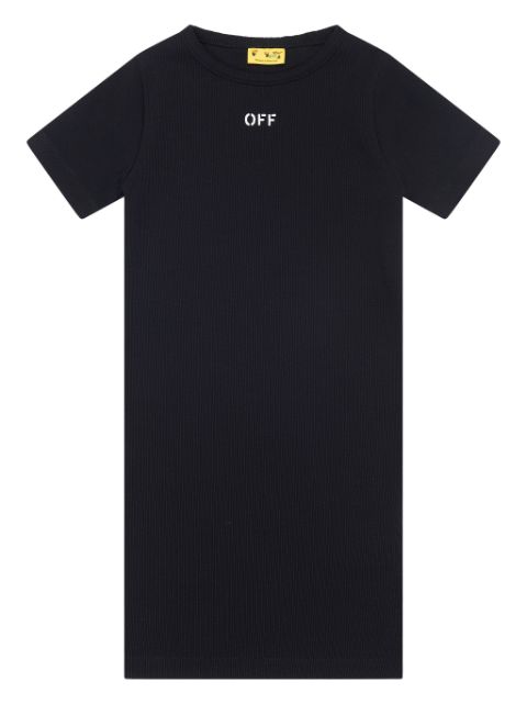 Off-White Kids logo-print T-shirt dress