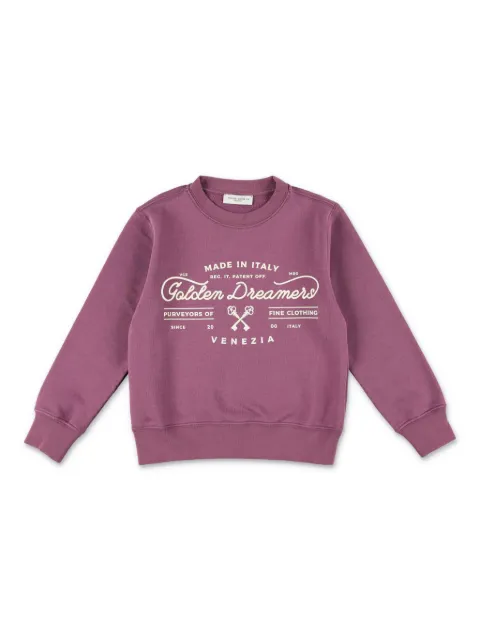 Golden Goose Kids Moletom com estampa de logo