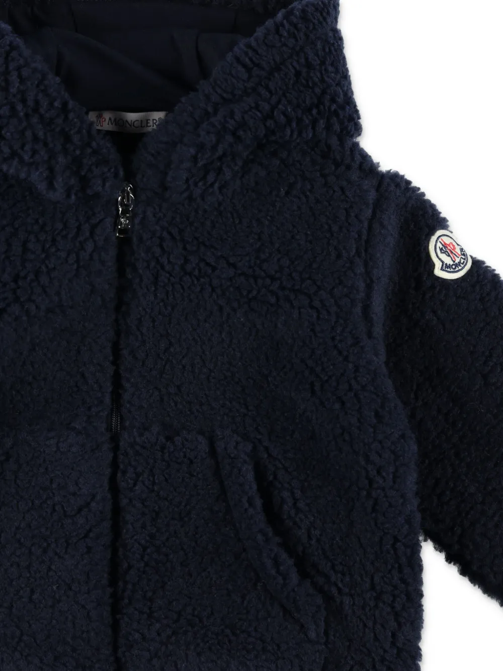 Moncler Enfant Eco bontjack Blauw