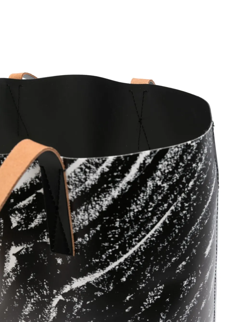 Marni Shopper met logoprint Zwart