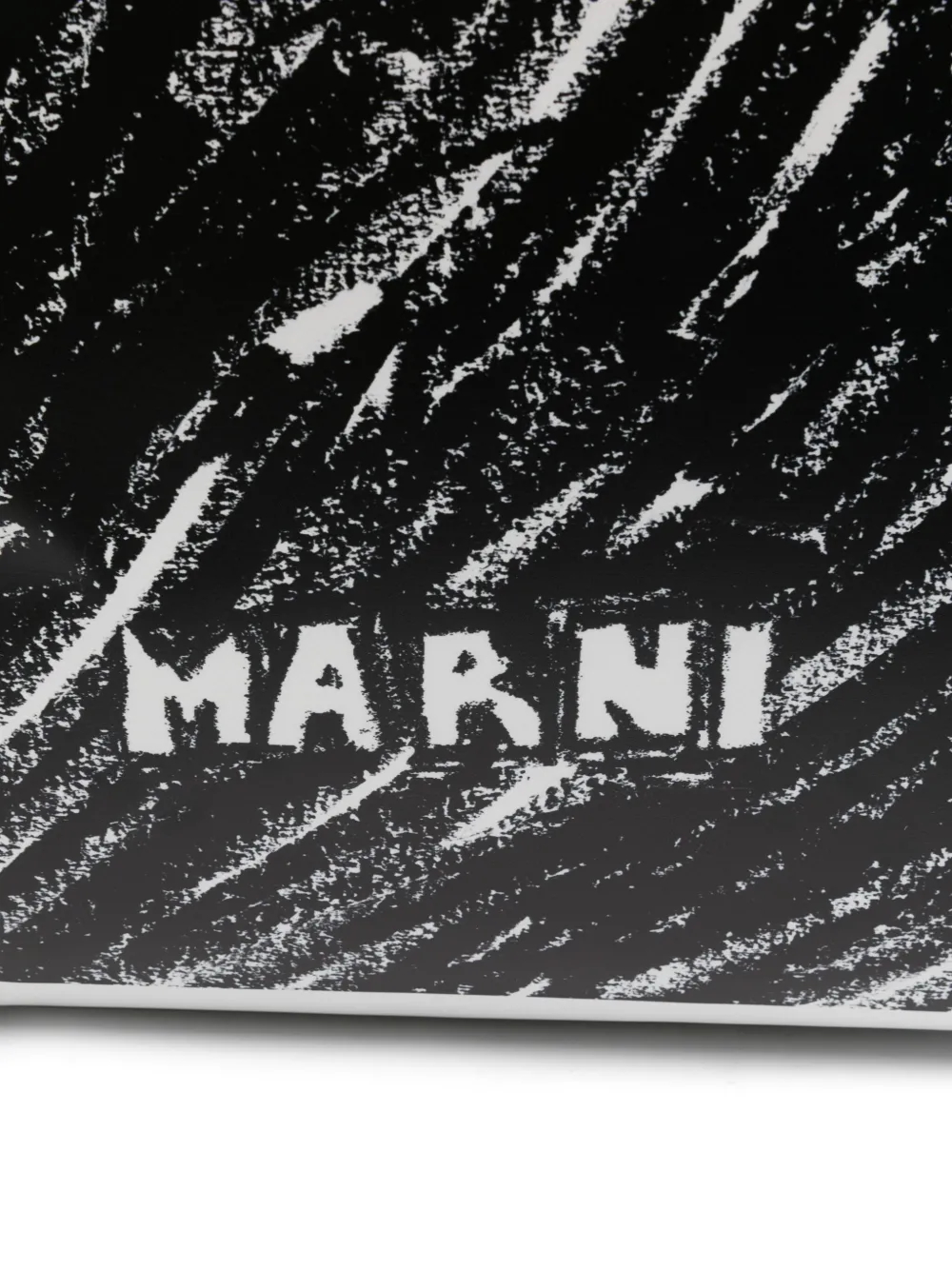 Marni Shopper met logoprint Zwart