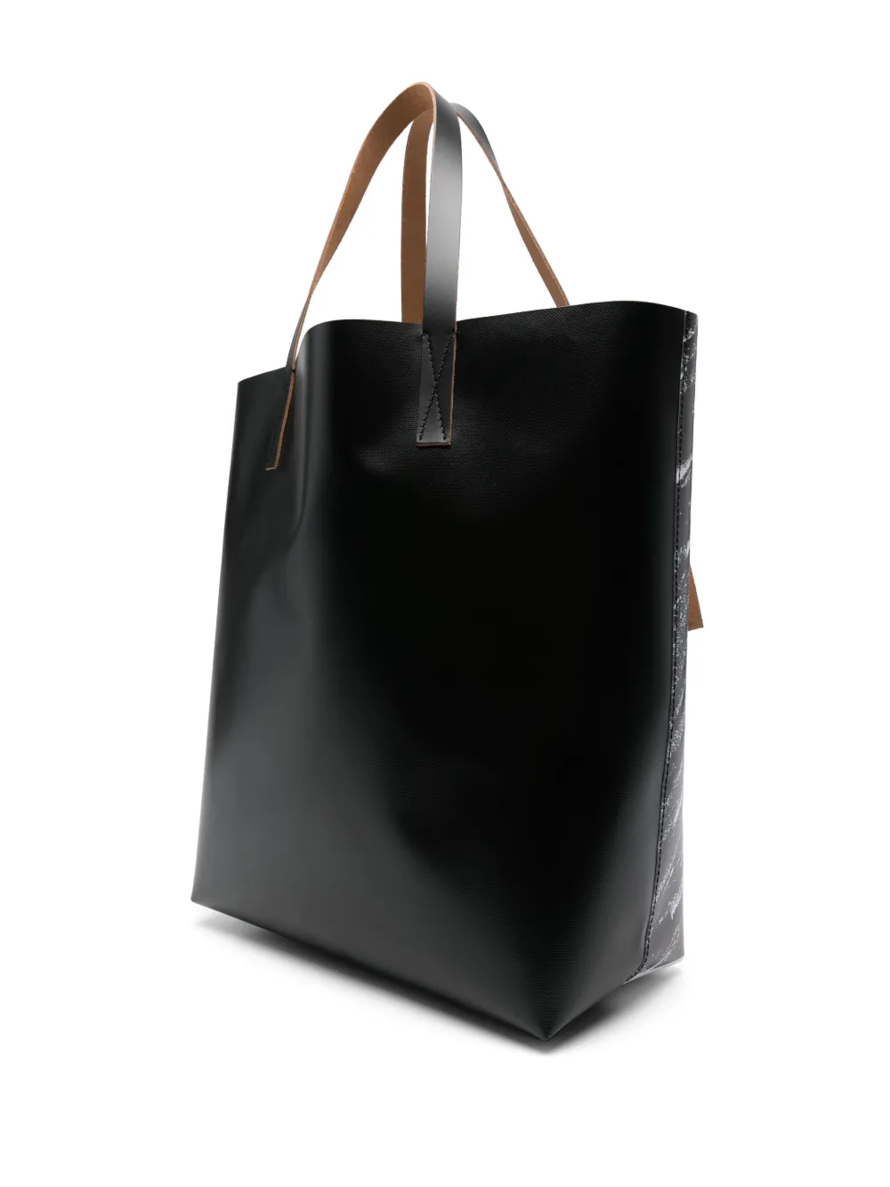 Marni Shopper met logoprint Zwart