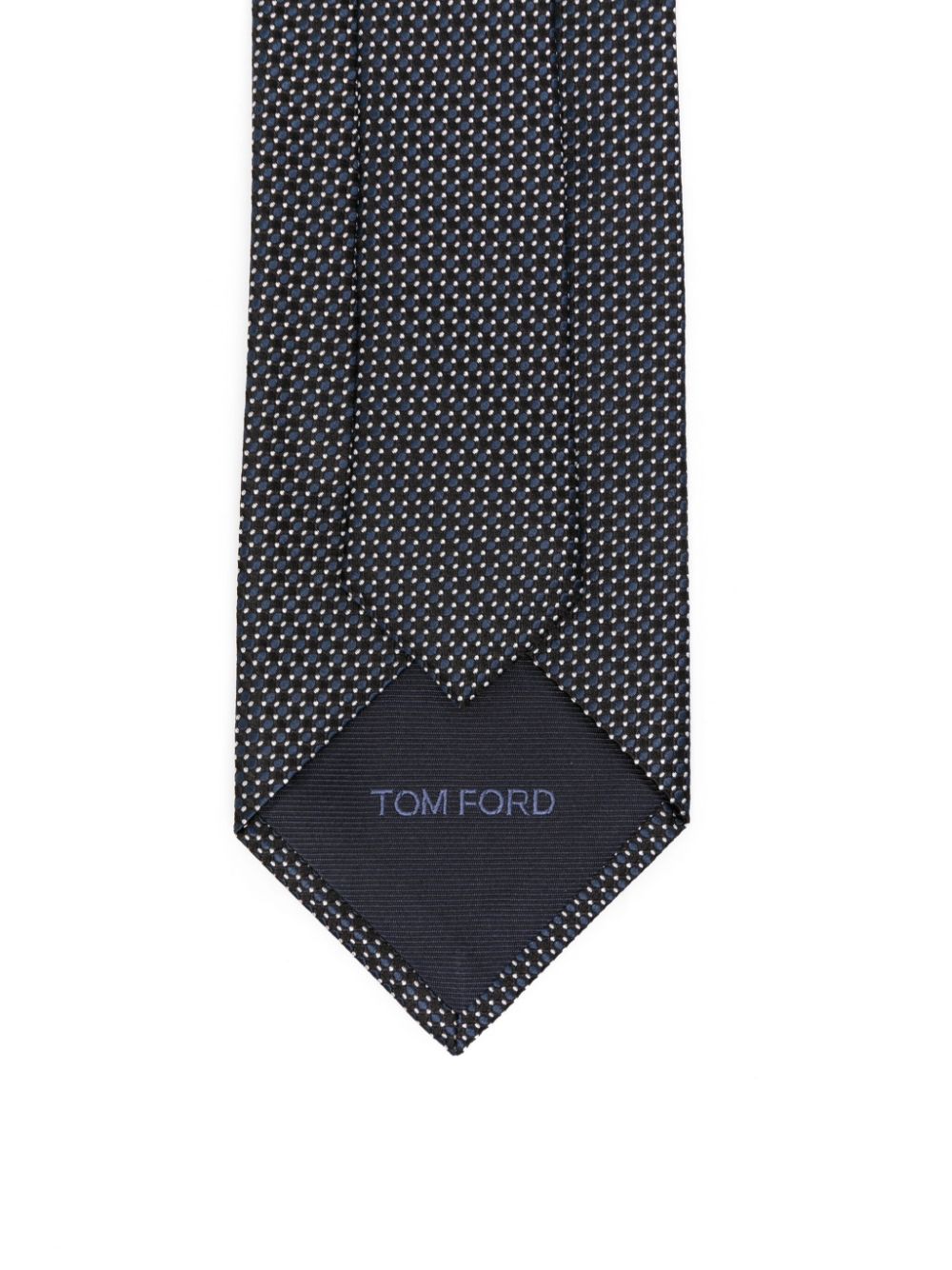 TOM FORD Stropdas met stippen - Blauw