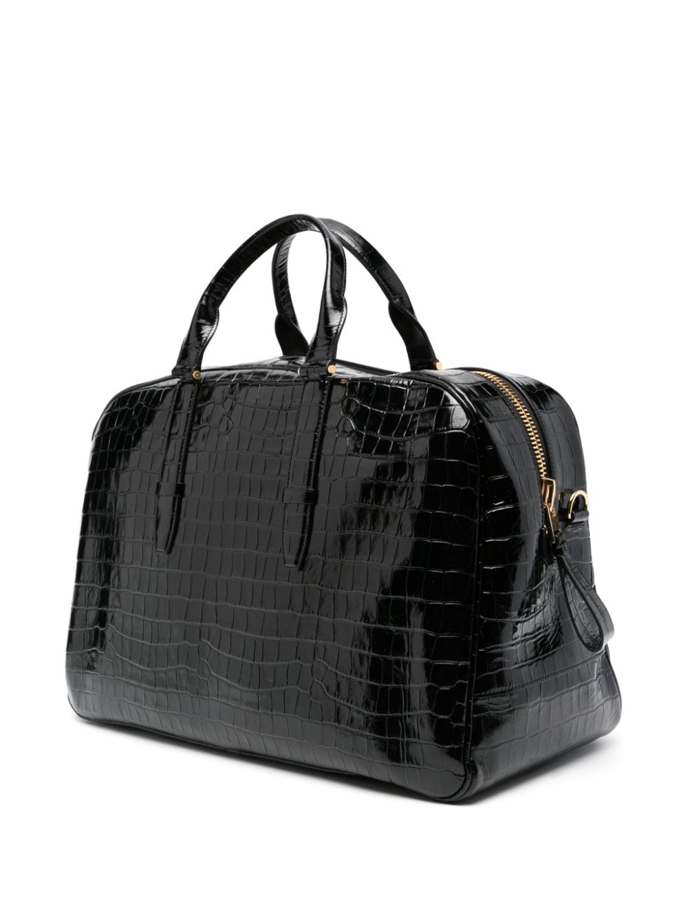 Shop Tom Ford Buckley Duffle Bag In Black