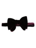 TOM FORD velvet bow tie - Purple