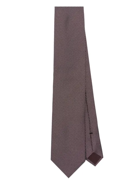 TOM FORD polka dot-embroidery tie