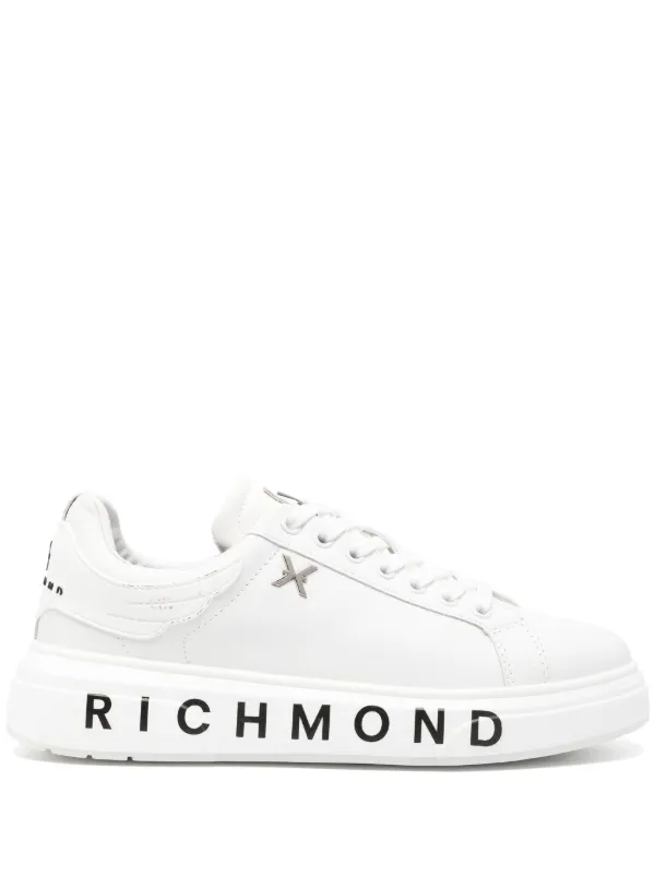 John Richmond logo print Sneakers White FARFETCH AU