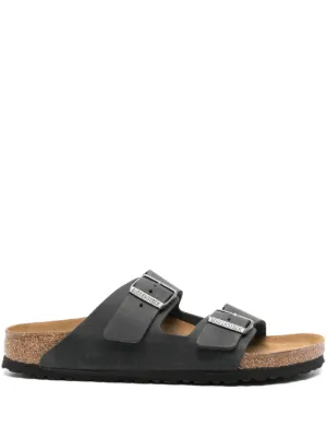 Birkenstock Kyoto スエードサンダル | ブラック | FARFETCH JP