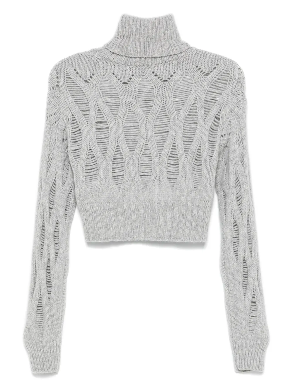 Wild Cashmere Cropped coltrui - Grijs