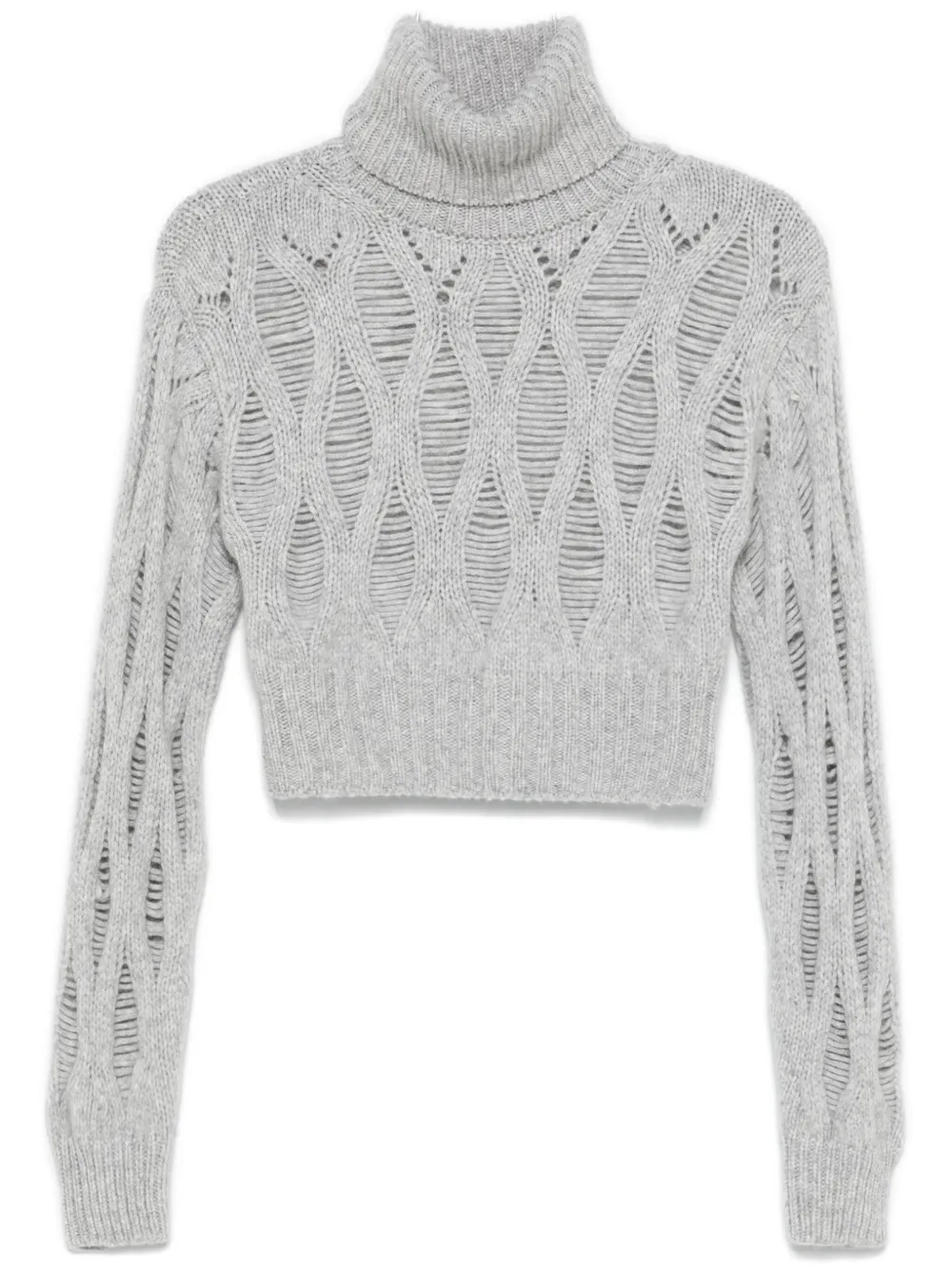 Wild Cashmere Cropped coltrui Grijs