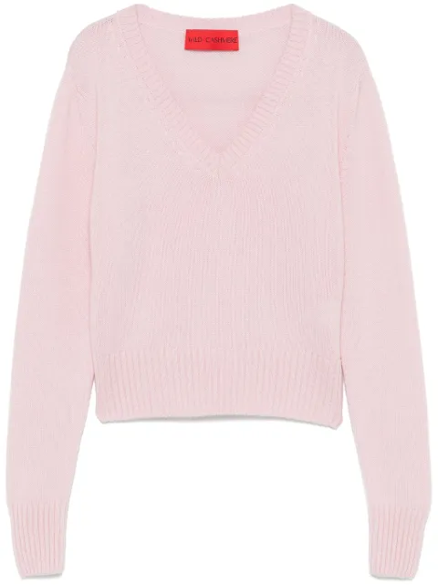 Wild Cashmere suéter con cuello en V