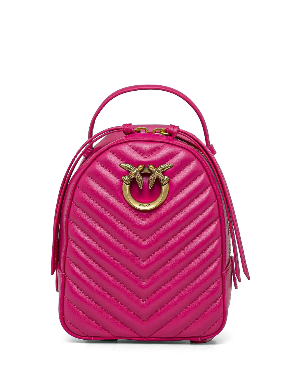 Hot pink leather backpack new arrivals